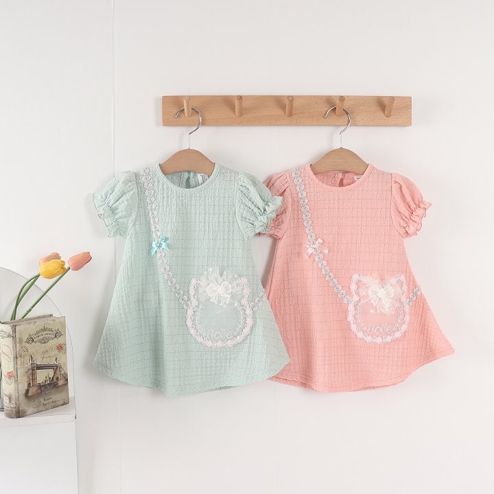 New Pierrot - Korean Baby Fashion - #onlinebabyshop - Cat Bag One-piece - 3