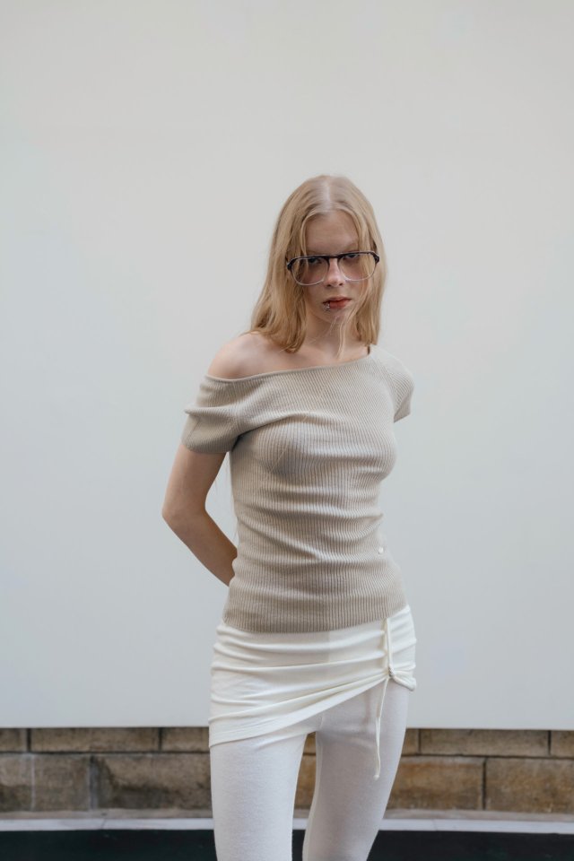 Nutplan - Korean Women Fashion - #momslook - Back Wave Knit Top - 6
