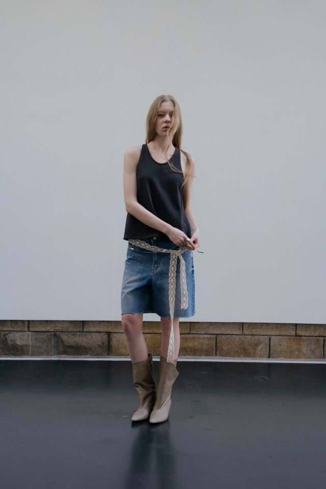 Nutplan - Korean Women Fashion - #womensfashion - Domingo Denim Short Pants - 4