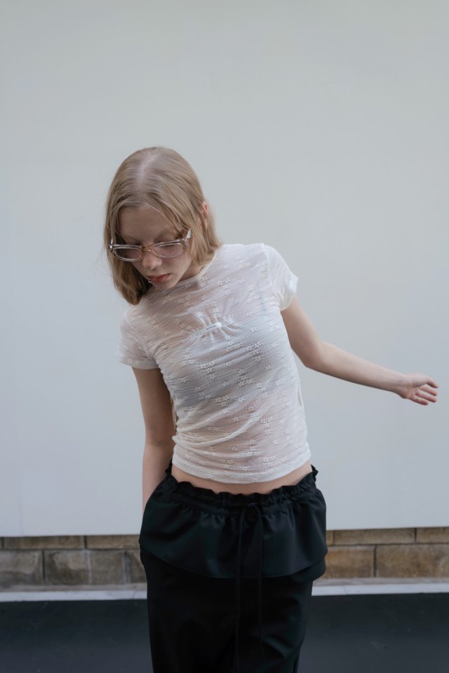 Nutplan - Korean Women Fashion - #momslook - Shirring Tee - 5