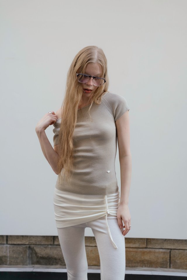Nutplan - Korean Women Fashion - #womensfashion - Back Wave Knit Top - 5