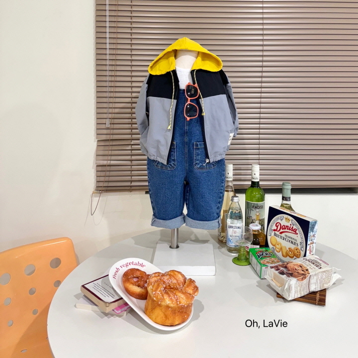 Oh lavie - Korean Children Fashion - #childofig - Windbreaker Black Set - 8