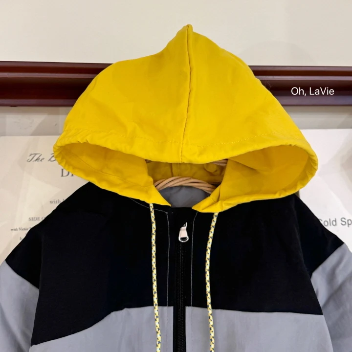 Oh lavie - Korean Children Fashion - #designkidswear - Windbreaker Black Set - 10