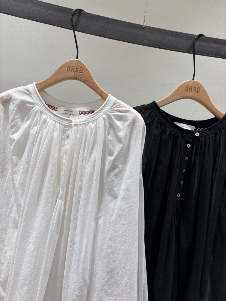 Ohao - Korean Women Fashion - #momslook - Earth Blouse - 3