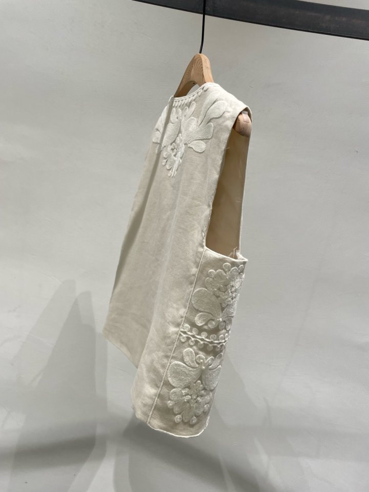 Ohao - Korean Women Fashion - #momslook - Helen Linen Vest - 6