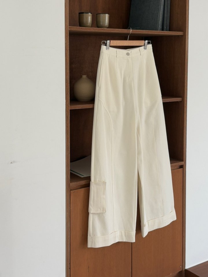 Ohao - Korean Women Fashion - #romanticstyle - Pocket Pants - 2