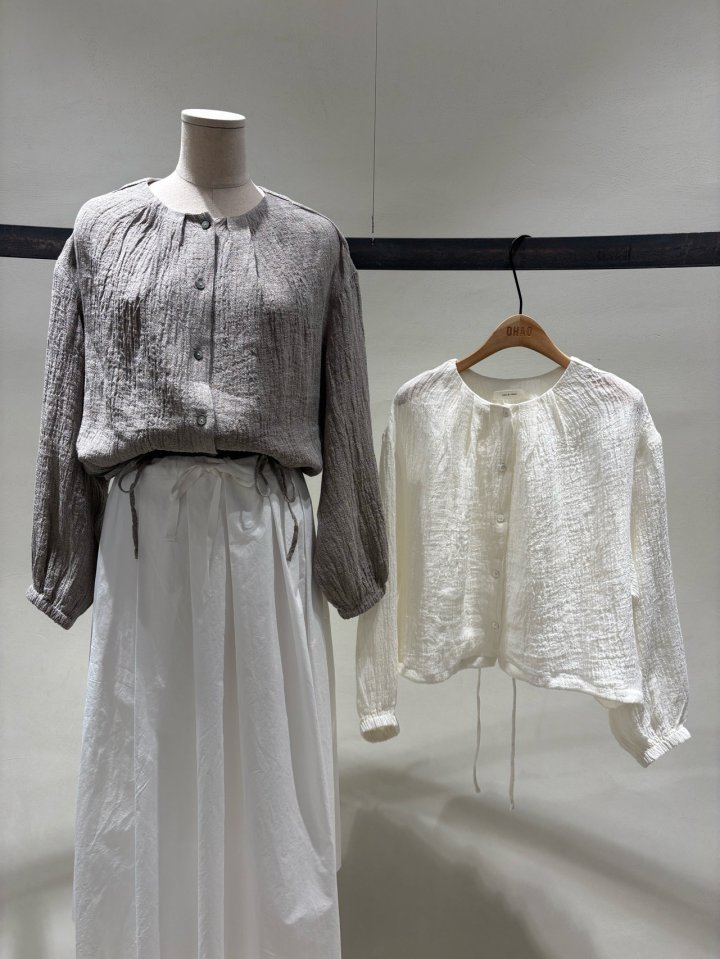 Ohao - Korean Women Fashion - #shopsmall - Almond Blouse - 5