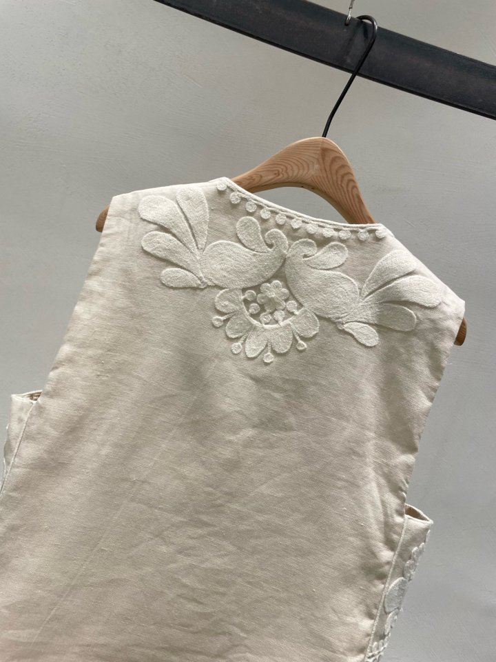 Ohao - Korean Women Fashion - #womensfashion - Helen Linen Vest - 5