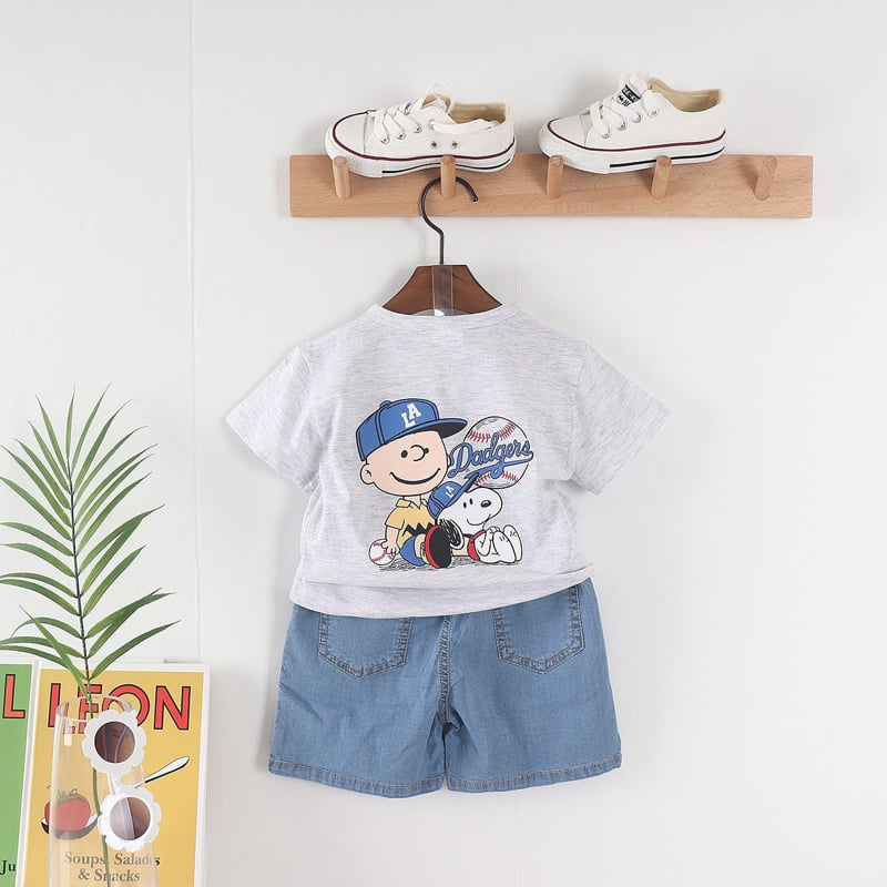 Olive denim - Korean Children Fashion - #Kfashion4kids - Denim Front Pocket Embroidery Pants - 7