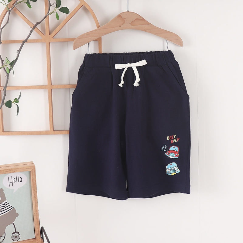 Olive denim - Korean Children Fashion - #childofig - Car Shorts - 4