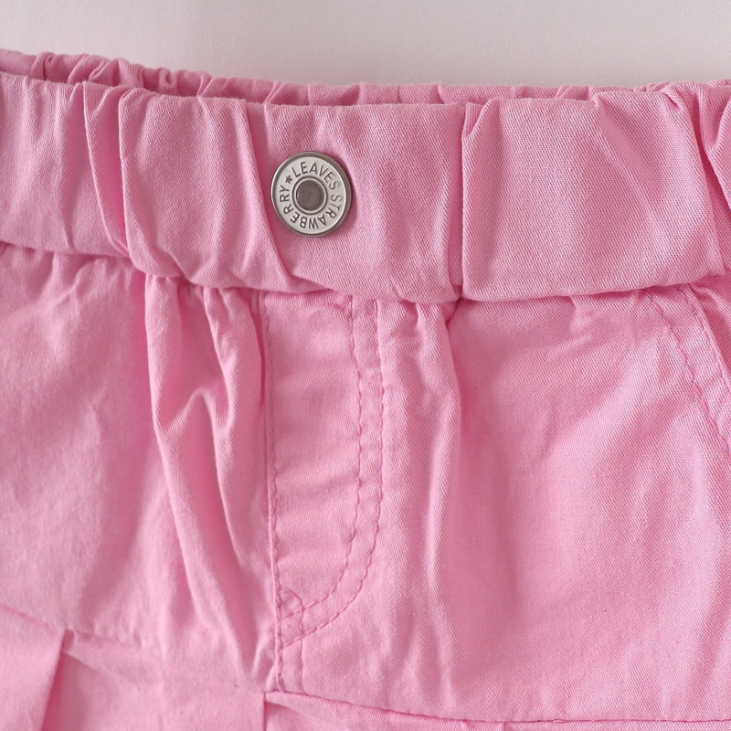 Olive denim - Korean Children Fashion - #childrensboutique - Cotton Skirt Shorts - 6