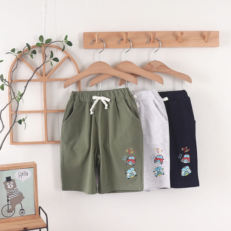 Olive denim - Korean Children Fashion - #childrensboutique - Car Shorts - 5