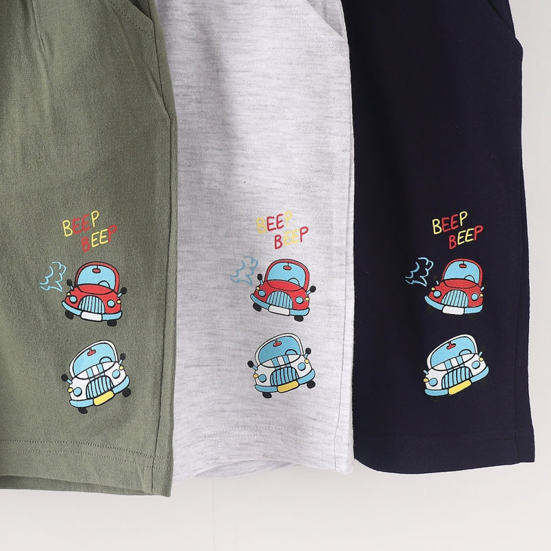 Olive denim - Korean Children Fashion - #designkidswear - Car Shorts - 6