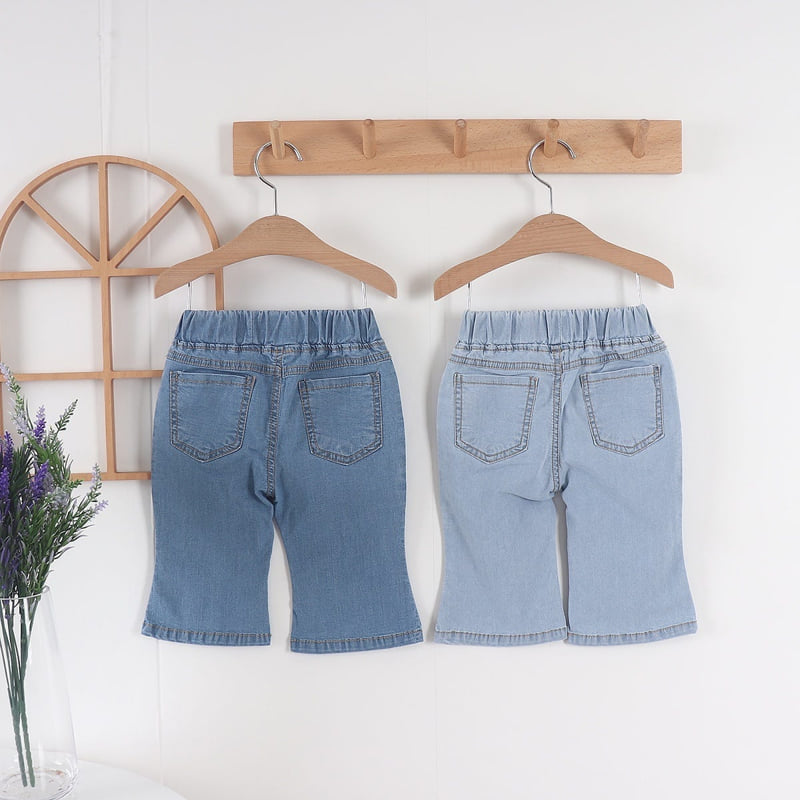 Olive denim - Korean Children Fashion - #childrensboutique - Denim Ribbed Shorts - 4