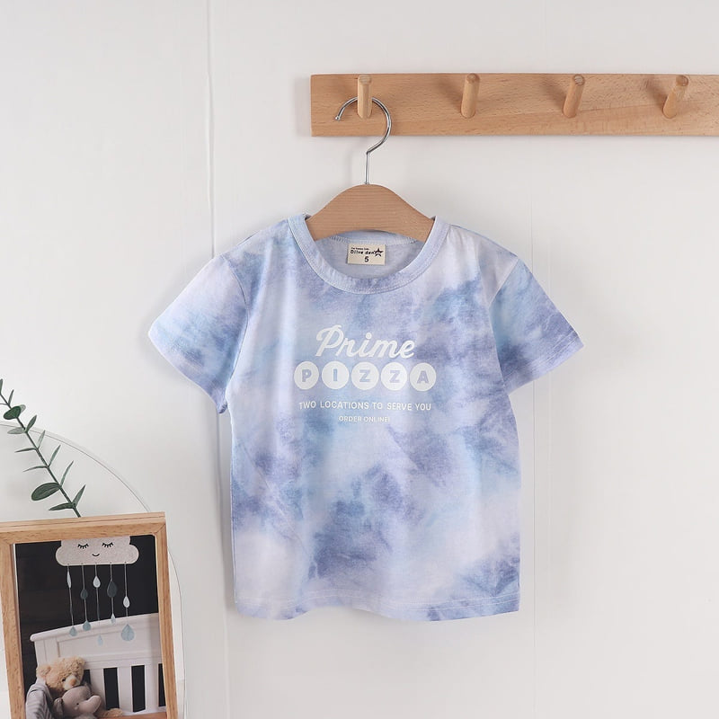 Olive denim - Korean Children Fashion - #discoveringself - Rainbow Tee - 3