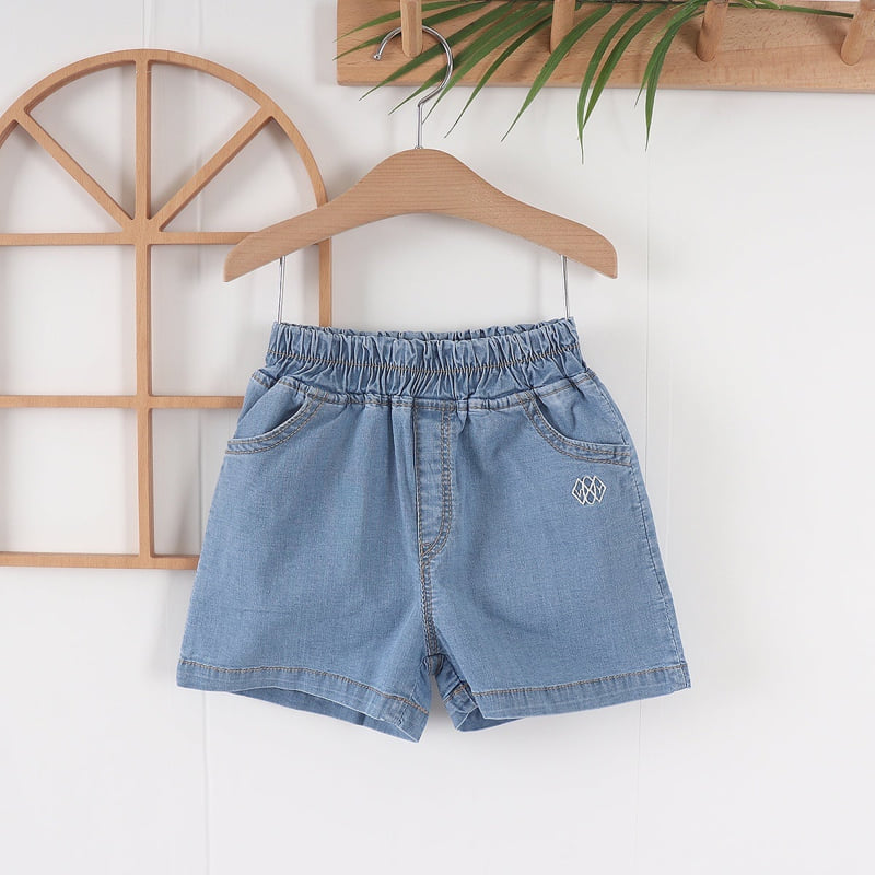 Olive denim - Korean Children Fashion - #kidzfashiontrend - Denim Embroidery Pants - 5