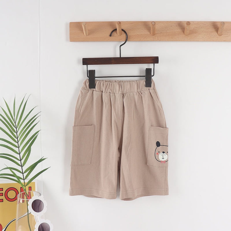 Olive denim - Korean Children Fashion - #Kfashion4kids - Bear Shorts - 4