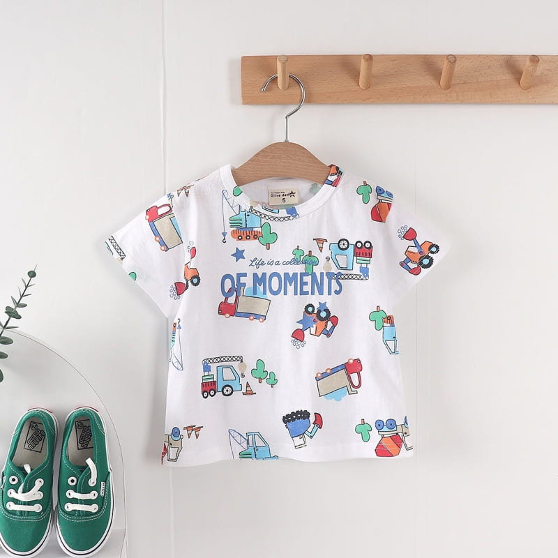 Olive denim - Korean Children Fashion - #magicofchildhood - Equipment Tee - 3