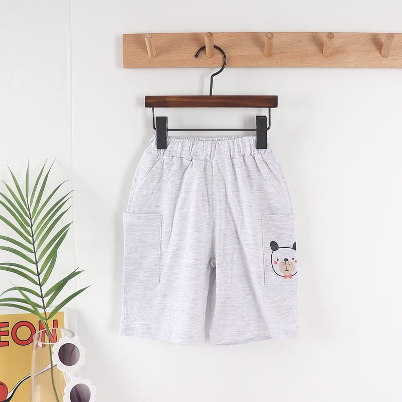 Olive denim - Korean Children Fashion - #minifashionista - Bear Shorts - 6