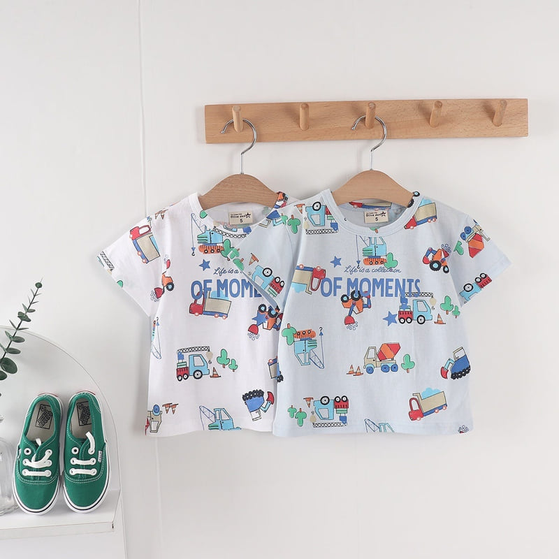 Olive denim - Korean Children Fashion - #magicofchildhood - Equipment Tee - 4
