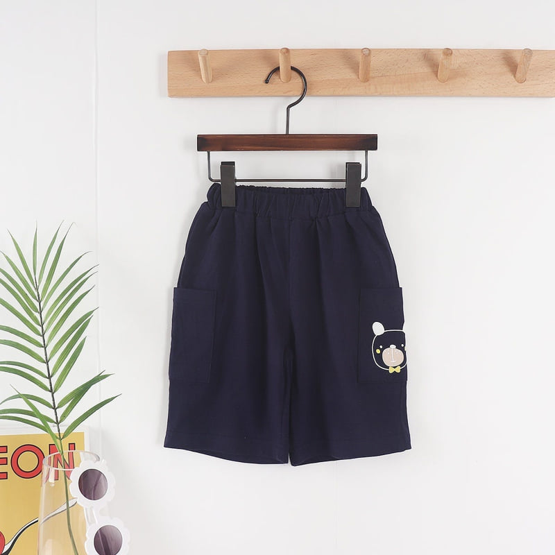 Olive denim - Korean Children Fashion - #prettylittlegirls - Bear Shorts - 7