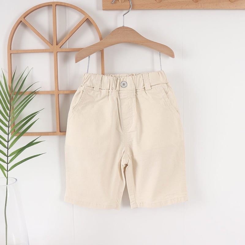 Olive denim - Korean Children Fashion - #minifashionista - Cotton Shorts - 4