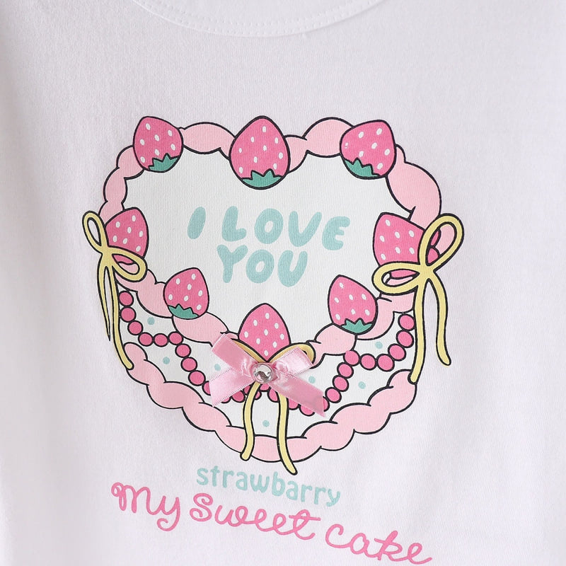 Olive denim - Korean Children Fashion - #prettylittlegirls - I love Tee - 7