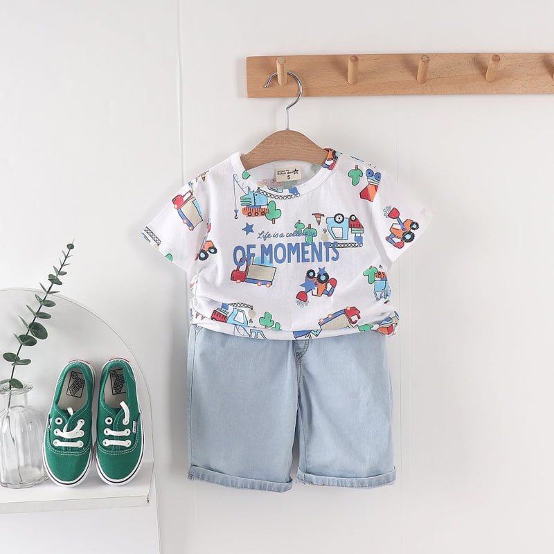 Olive denim - Korean Children Fashion - #stylishchildhood - Equipment Tee - 8