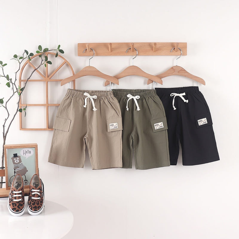 Olive denim - Korean Children Fashion - #todddlerfashion - Banding Shorts