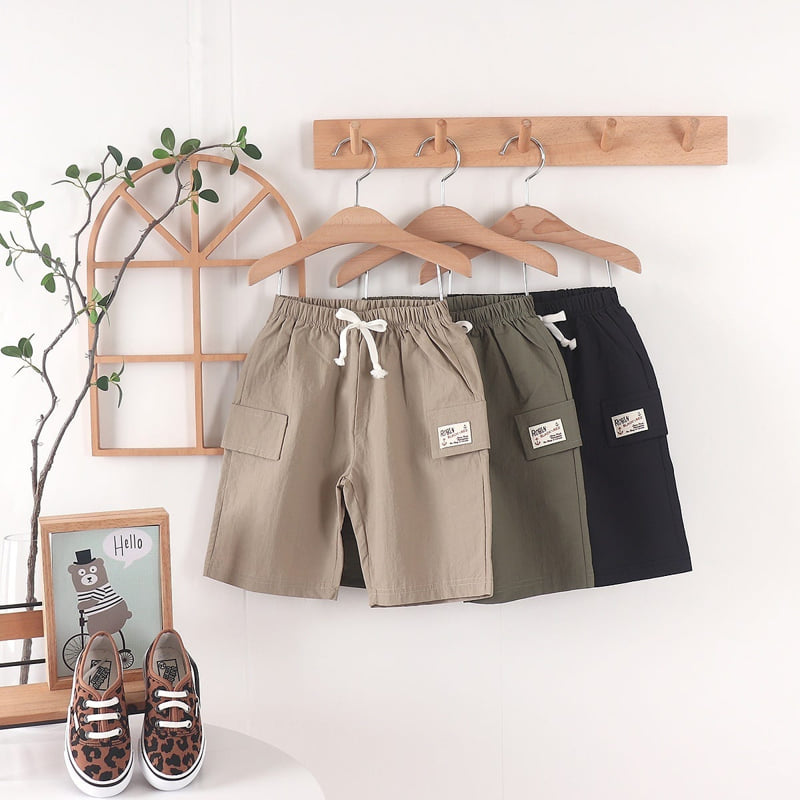 Olive denim - Korean Children Fashion - #toddlerclothing - Banding Shorts - 2