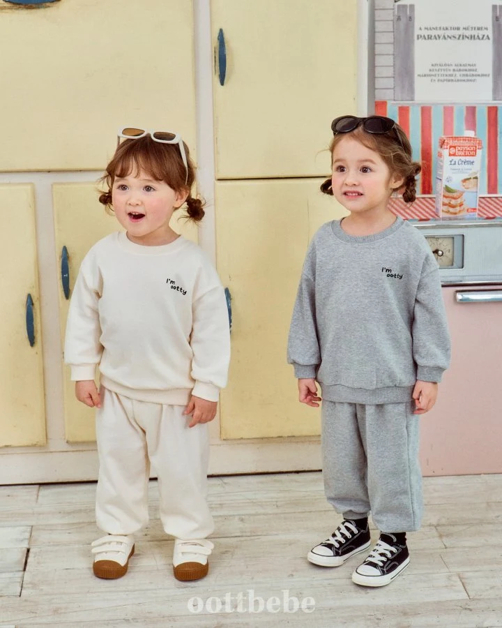 Oott Bebe - Korean Baby Fashion - #babyboutique - Im Otti Top Bottom Set - 8