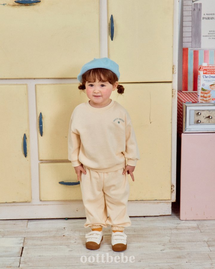 Oott Bebe - Korean Baby Fashion - #babyboutique - Love Bebe Top Bottom Set - 6
