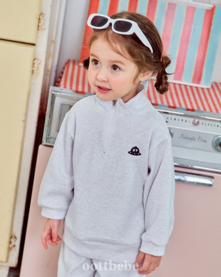 Oott Bebe - Korean Baby Fashion - #onlinebabyshop - UFO Anorak Top Bottom Set - 4