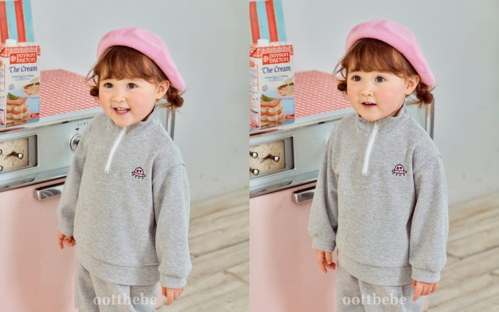 Oott Bebe - Korean Baby Fashion - #babyboutique - UFO Anorak Top Bottom Set - 5