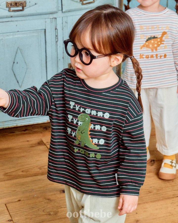 Oott Bebe - Korean Baby Fashion - #babyboutique - Dino Tee - 5