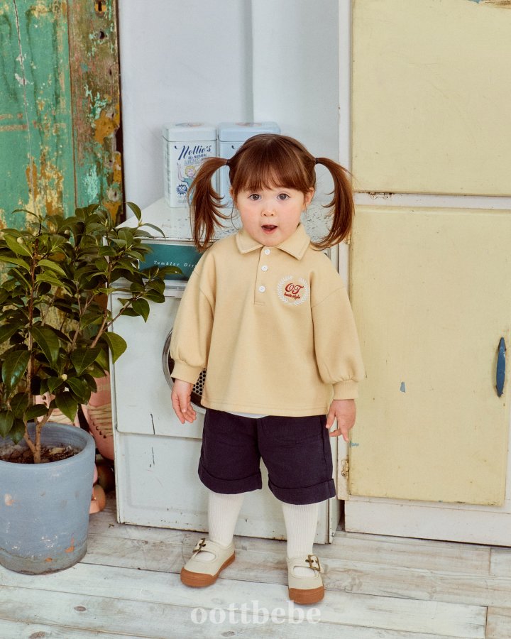 Oott Bebe - Korean Baby Fashion - #babyboutique - Button Pants - 2