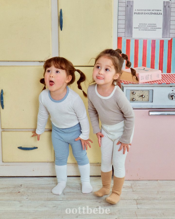 Oott Bebe - Korean Baby Fashion - #babyboutiqueclothing - Slush Modal Rib Easywear - 5