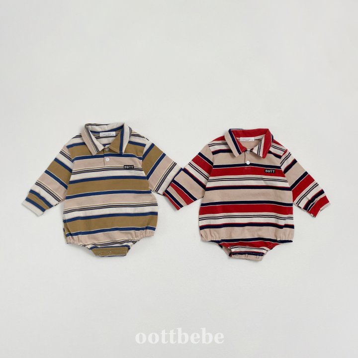 Oott Bebe - Korean Baby Fashion - #babyclothing - Meet Collar Suit - 8