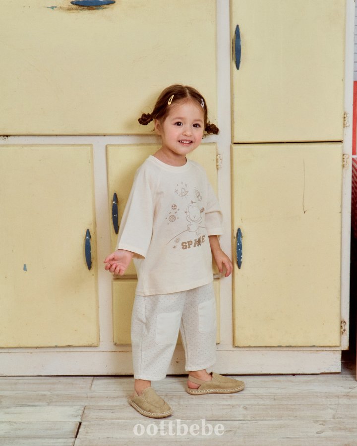 Oott Bebe - Korean Baby Fashion - #babyclothing - Pigment Space Tee - 11