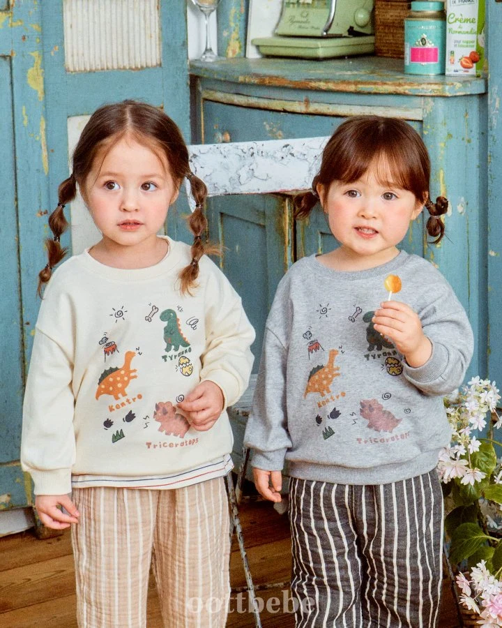 Oott Bebe - Korean Baby Fashion - #babyclothing - Dino Sweatshirts - 5
