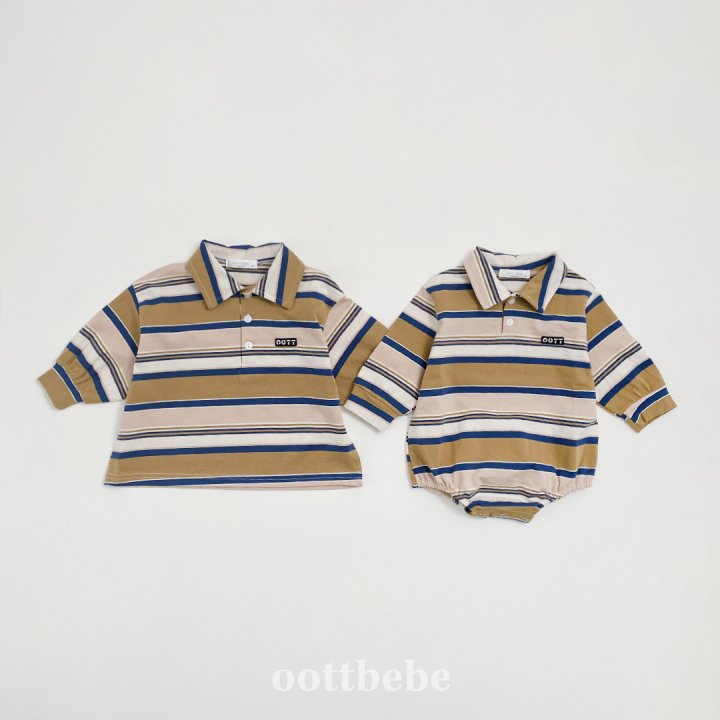 Oott Bebe - Korean Baby Fashion - #babyfashion - Meet Collar Tee - 10
