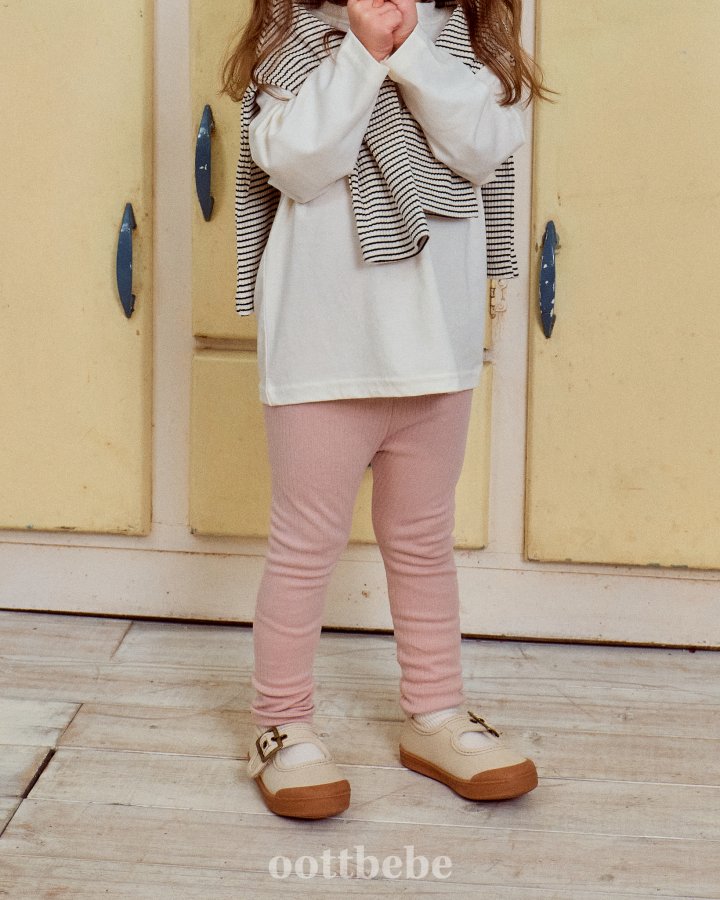 Oott Bebe - Korean Baby Fashion - #babyfashion - Pure Rib Leggings