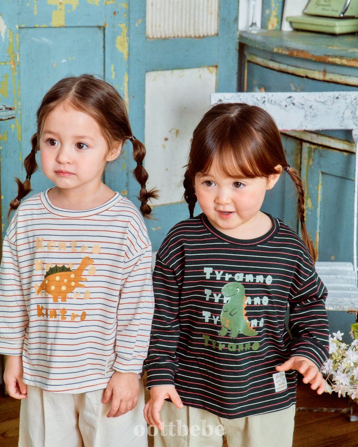 Oott Bebe - Korean Baby Fashion - #babyfashion - Dino Tee - 8