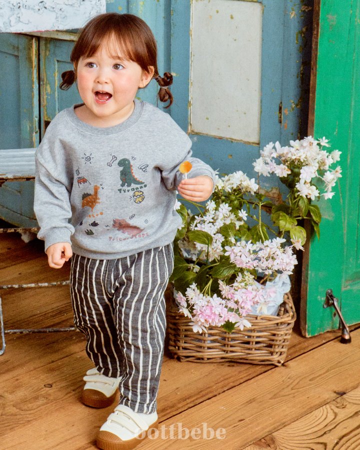 Oott Bebe - Korean Baby Fashion - #babyfashion - Dino Sweatshirts - 6