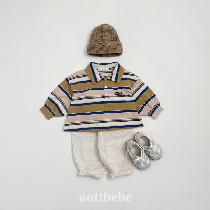 Oott Bebe - Korean Baby Fashion - #babyfever - Meet Collar Tee - 11