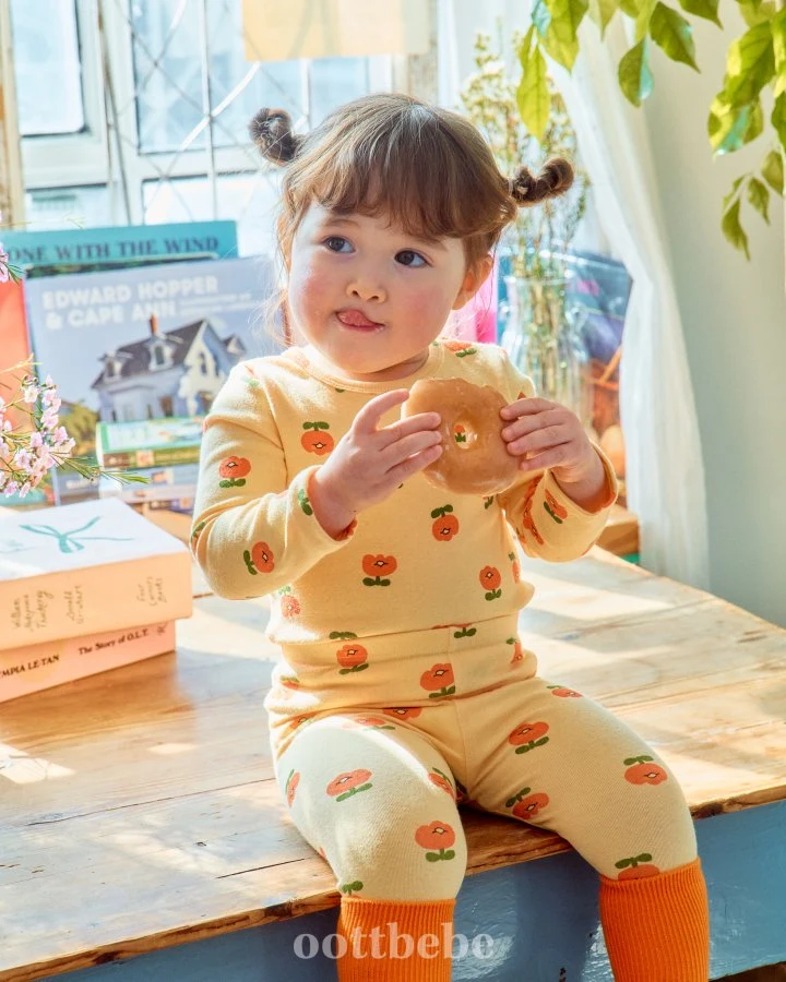 Oott Bebe - Korean Baby Fashion - #babyfever - Petit Cotton Span Easywear Set - 7