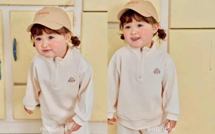 Oott Bebe - Korean Baby Fashion - #babyfever - UFO Anorak Top Bottom Set - 9