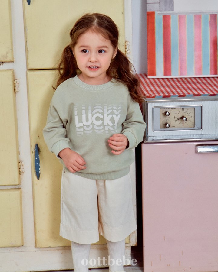 Oott Bebe - Korean Baby Fashion - #babyfashion - Lucky Sweatshirts - 4