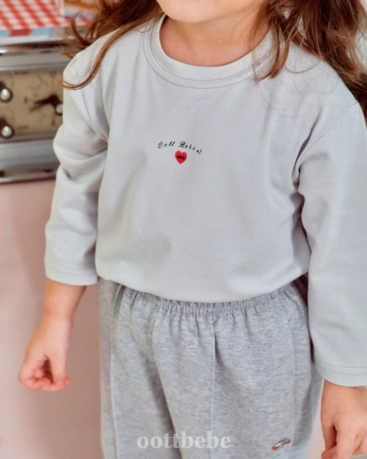 Oott Bebe - Korean Baby Fashion - #babyfever - Love Tee Set