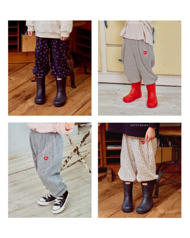 Oott Bebe - Korean Baby Fashion - #babyfever - Holiday Waffle Pants - 5